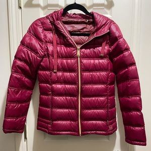 Calvin Klein lightweight packable red jacket XS